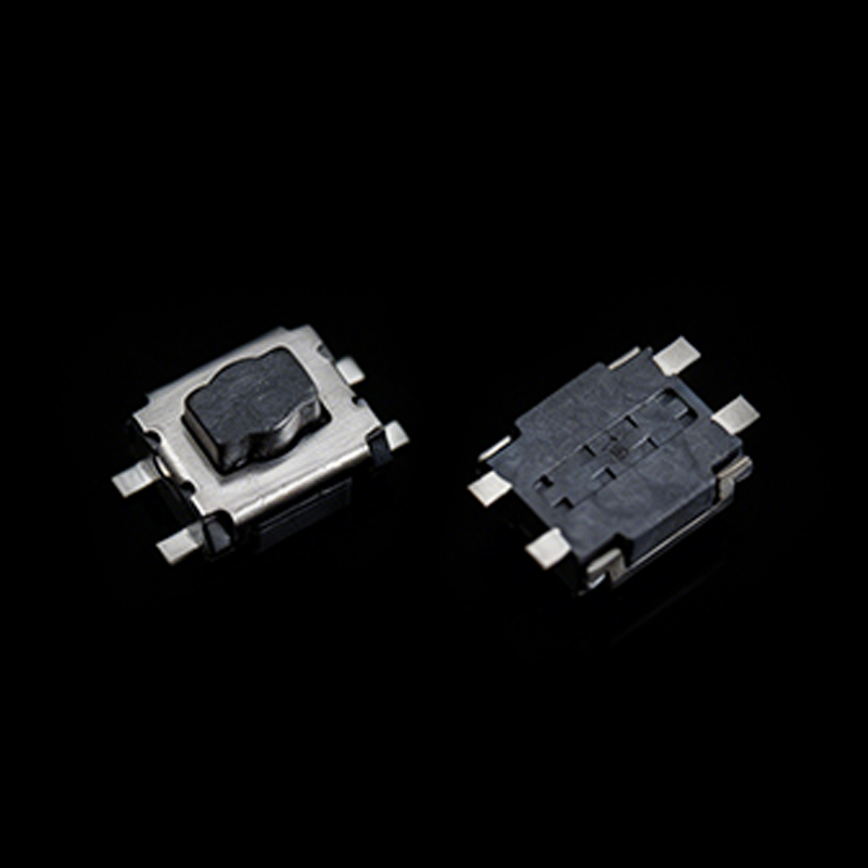 TS-B010063 3*4*1.8 4-Pin Small Turtle Tactile Switch with Plum-Shaped Actuator