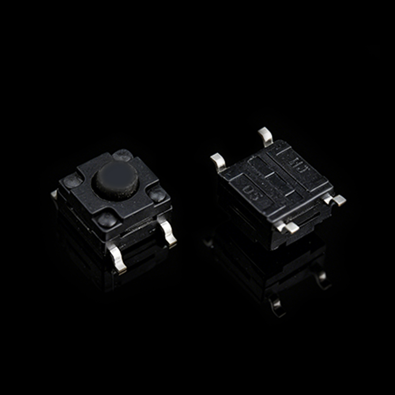TS-F001217A 6x6 Black-Head Waterproof Silicone Tactile Switch