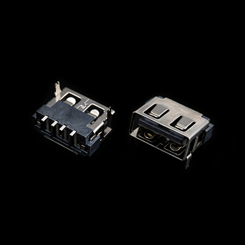TS-S013128-0223 L=6.3 USB Front-DIP/Rear-SMT Female Receptacle