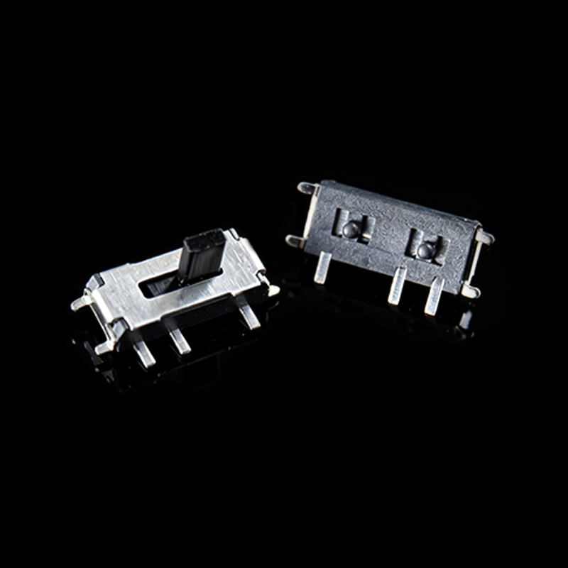 TS-L003028 7-Pin Vertical Slide Switch with Black Actuator