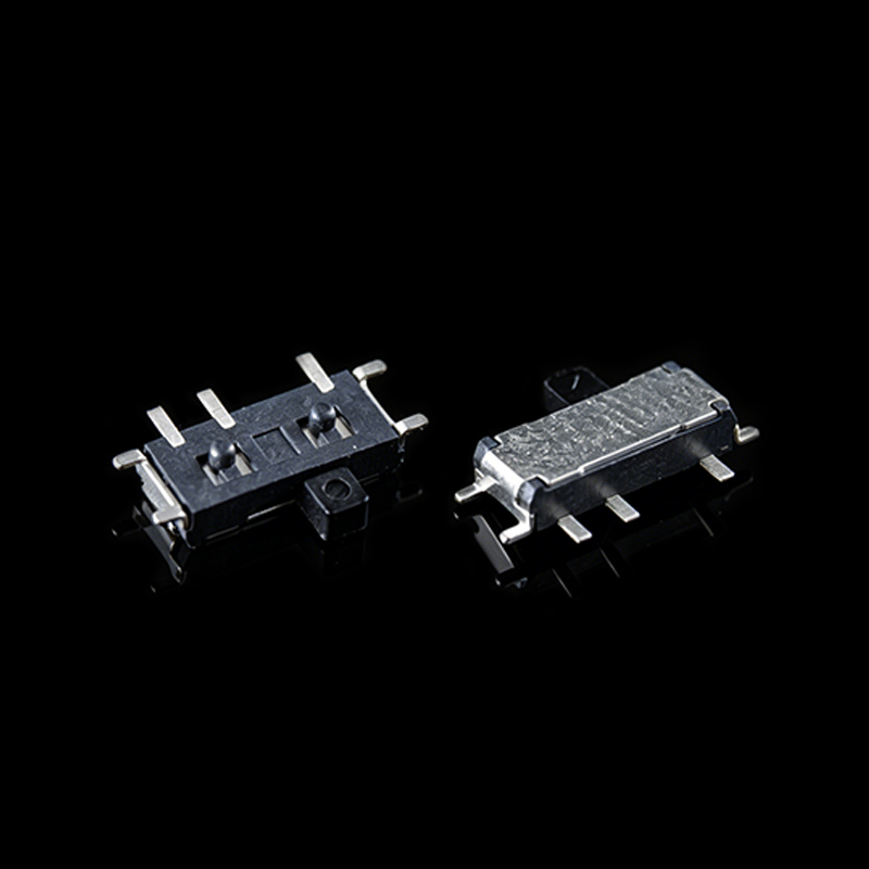 TS-L005014 7-Pin Horizontal Slide Switch with Black Actuator