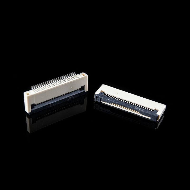 TS-Q024039 FPC 0.5mm Pitch Horizontal Flip-Lock Bottom-Contact Cable Connector