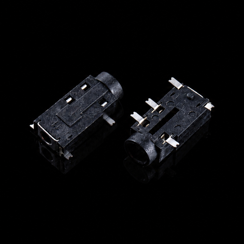 Audio Jack TS-K013082, PJ-381, Silver-Plated, With Head