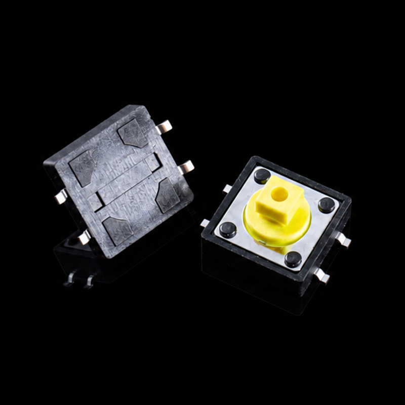 Tactile Switch TS-F007092 12×12×7.3, 4-Pin SMD, Square Actuator