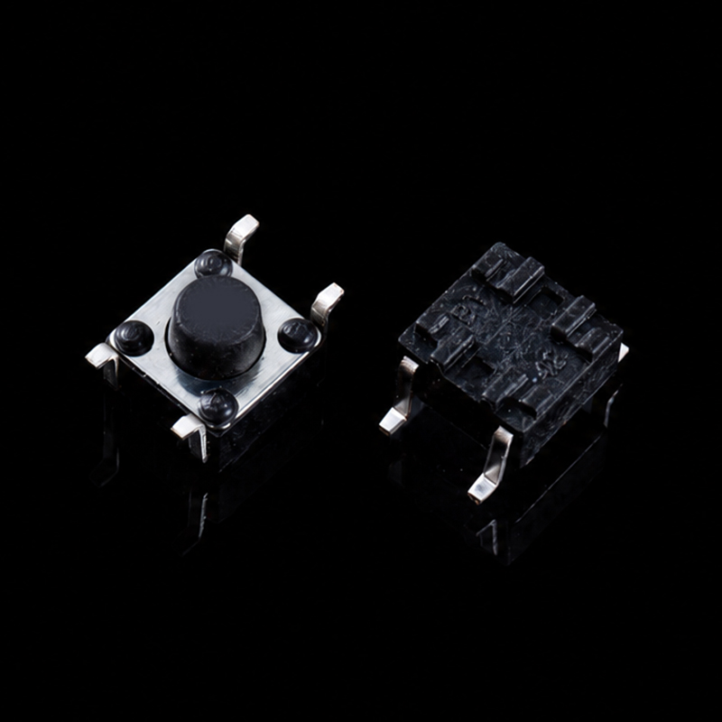 Tactile Switch TS-D020001, 6×6×6.5mm, Recessed SMD Type