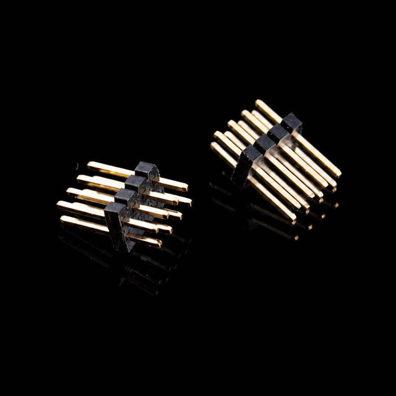 TS-Q007015 1.27mm Pitch Dual Row Straight Pin Header, 2 x 4 Pins