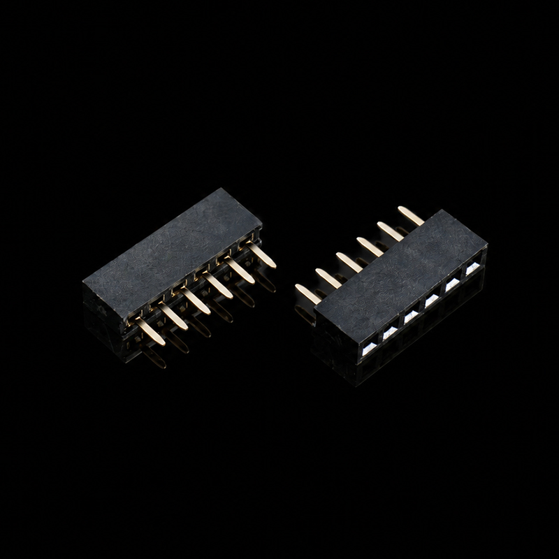 TS-Q005390 2.0mm Pitch Single Row Straight Female Header, 1 x 6 Pins, U-Shaped